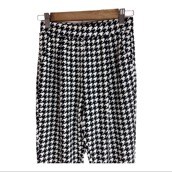 SHEIN Black & White Houndstooth Pants - Picture 2 of 7
